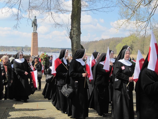 The red, the white and the black: Polish nuns with national insignia
